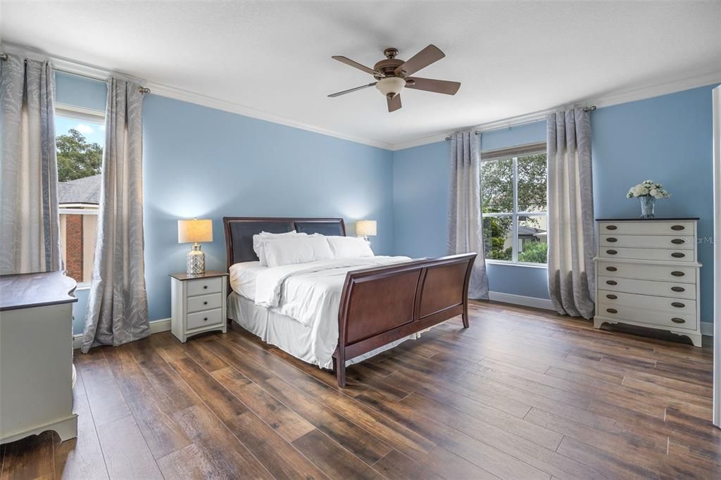 Bedroom, Interior, Wood Texture Flooring