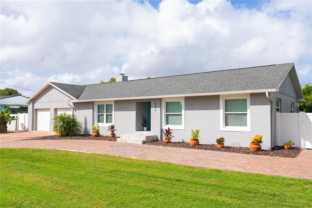 Attached, Backyard, Exterior, Facade, Ranch
