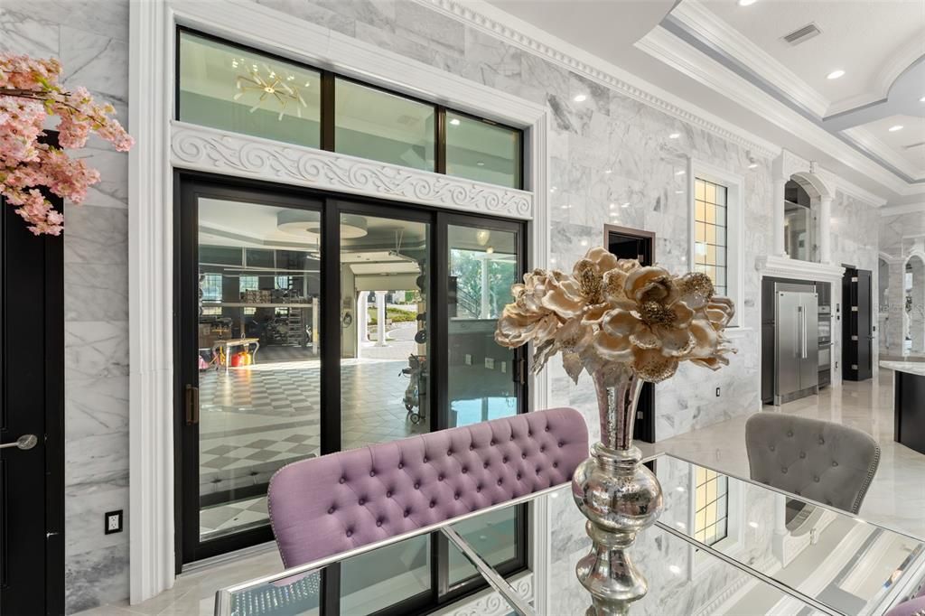 Interior, Marble Walls, Recessed Lighting