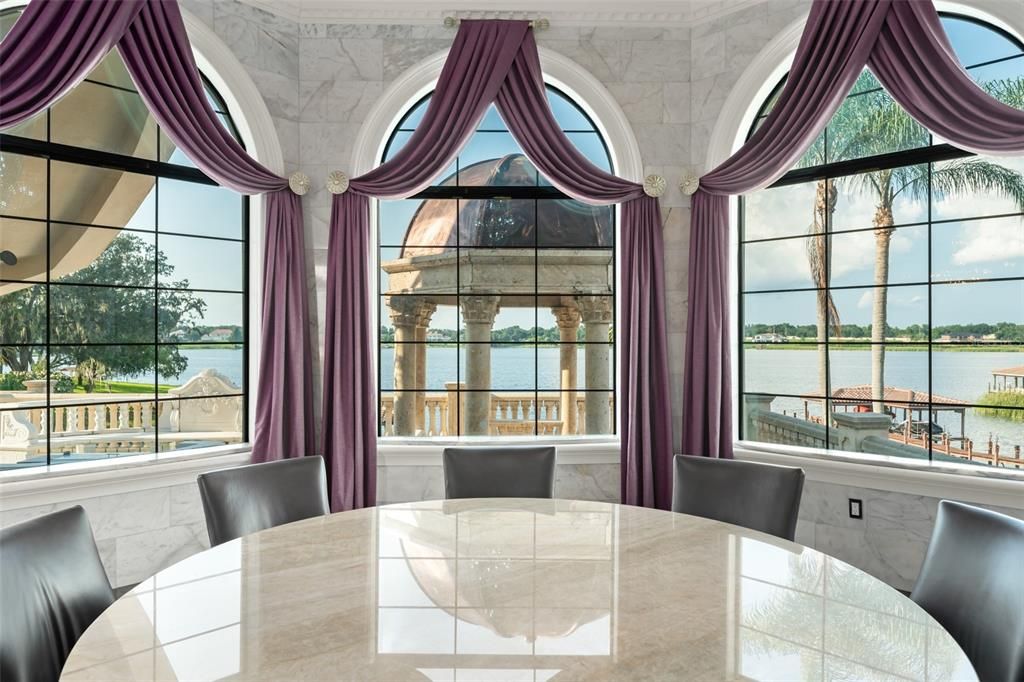 Dining room, Interior, Water