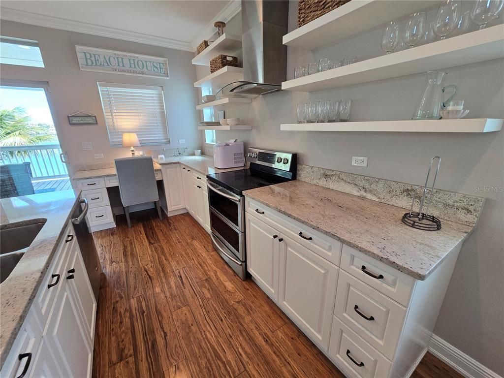 Interior, Kitchen, Wood Texture Flooring