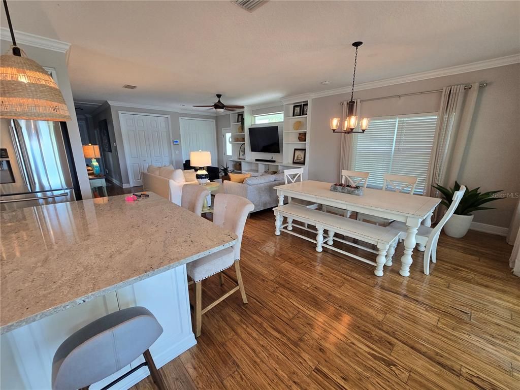 Chandelier, Dining room, Interior, Living room, Wood Texture Flooring