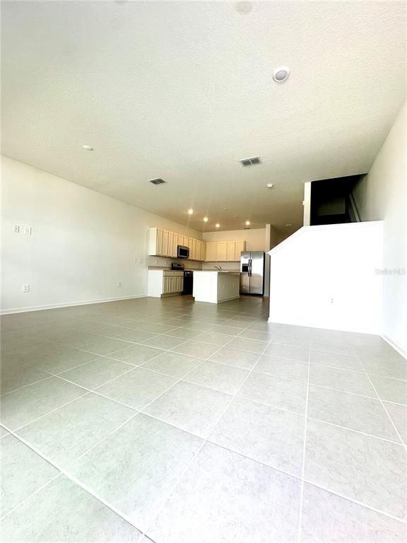 Empty room, Interior, Kitchen, Recessed Lighting
