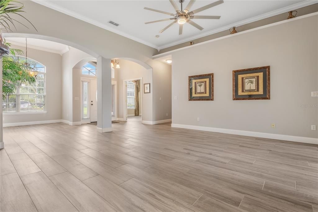 Empty room, Interior, Wood Texture Flooring