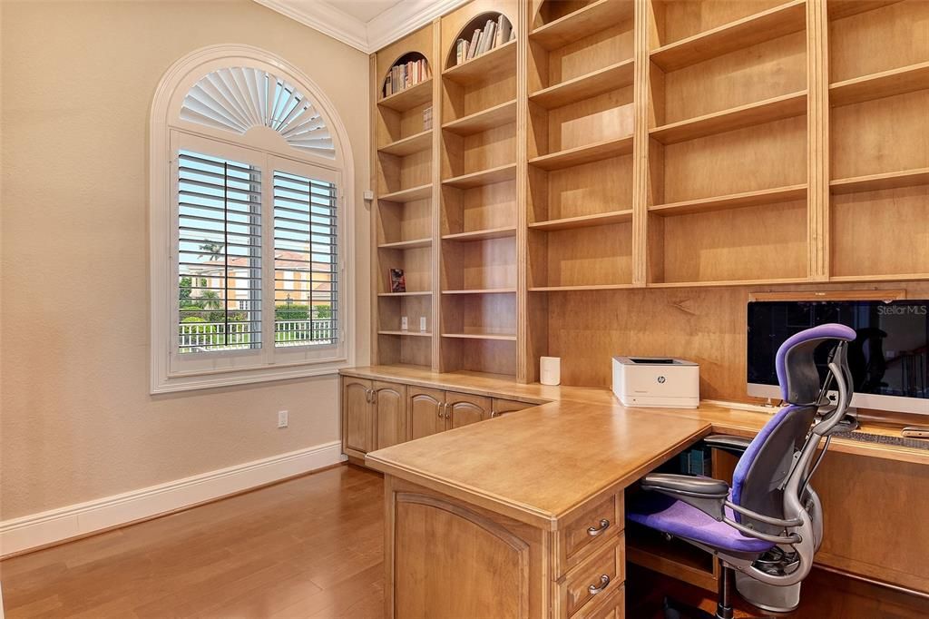 Home Office, Interior, Wood Texture Flooring