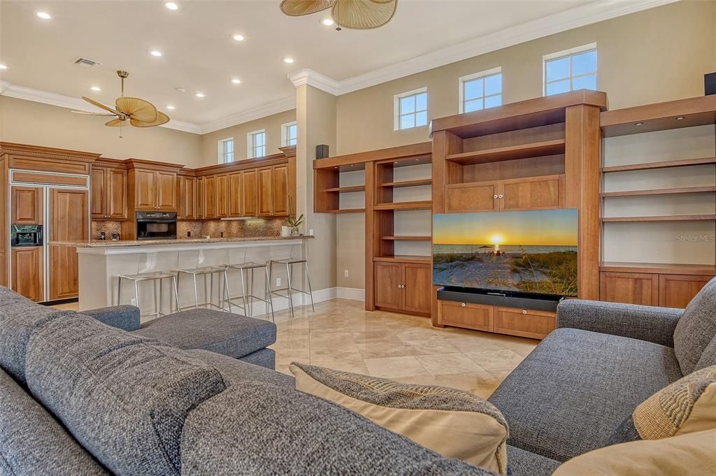 Interior, Kitchen, Living room, Recessed Lighting