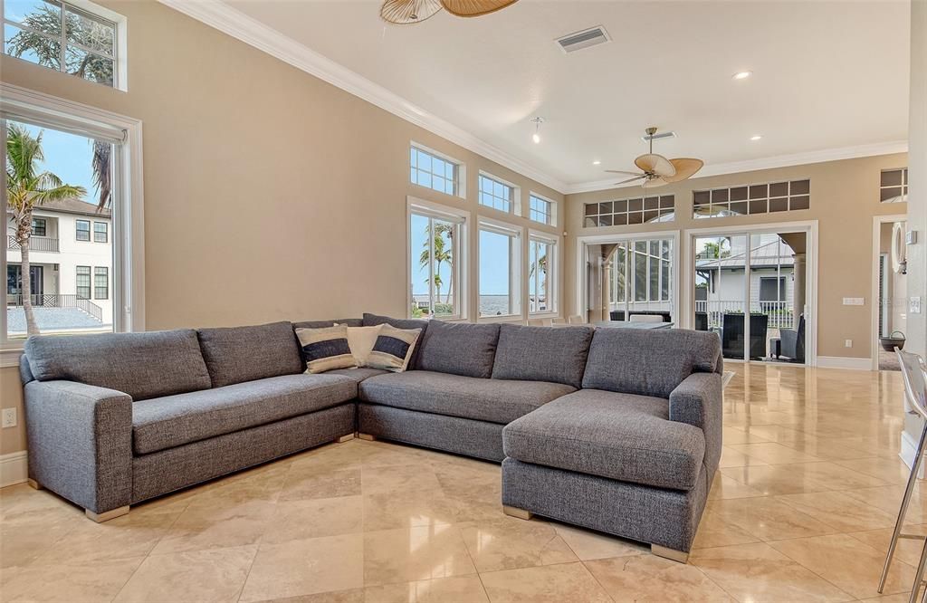 Interior, Living room, Recessed Lighting