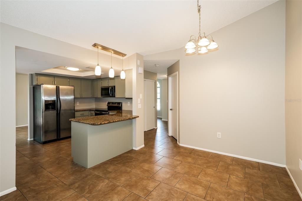 Interior, Kitchen, Pendant Lights, Stainless Steel Appliances