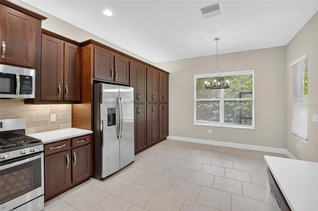Interior, Kitchen, Pendant Lights, Recessed Lighting, Stainless Steel Appliances