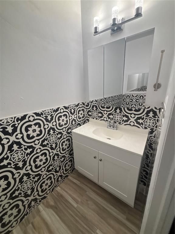 Bathroom, Interior, Wood Texture Flooring