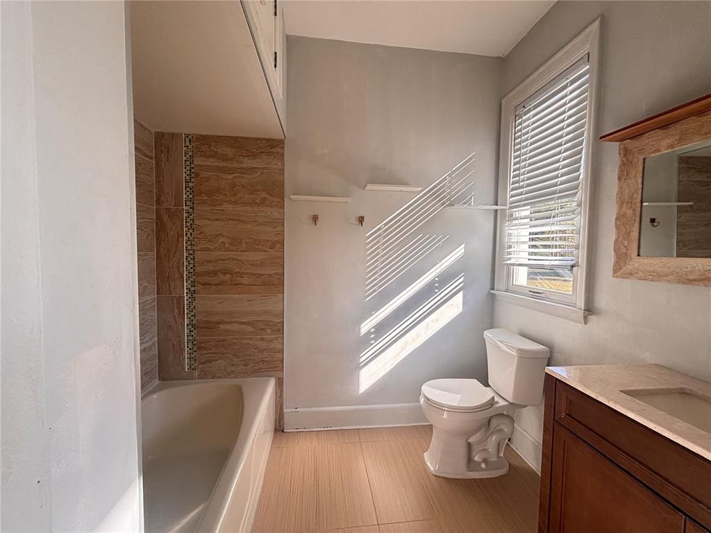 Bathroom, Interior, Wood Texture Flooring