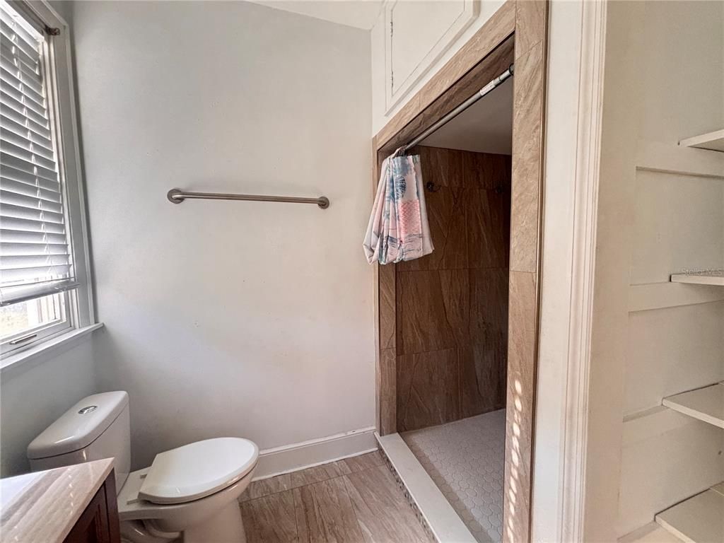 Bathroom, Interior, Wood Texture Flooring