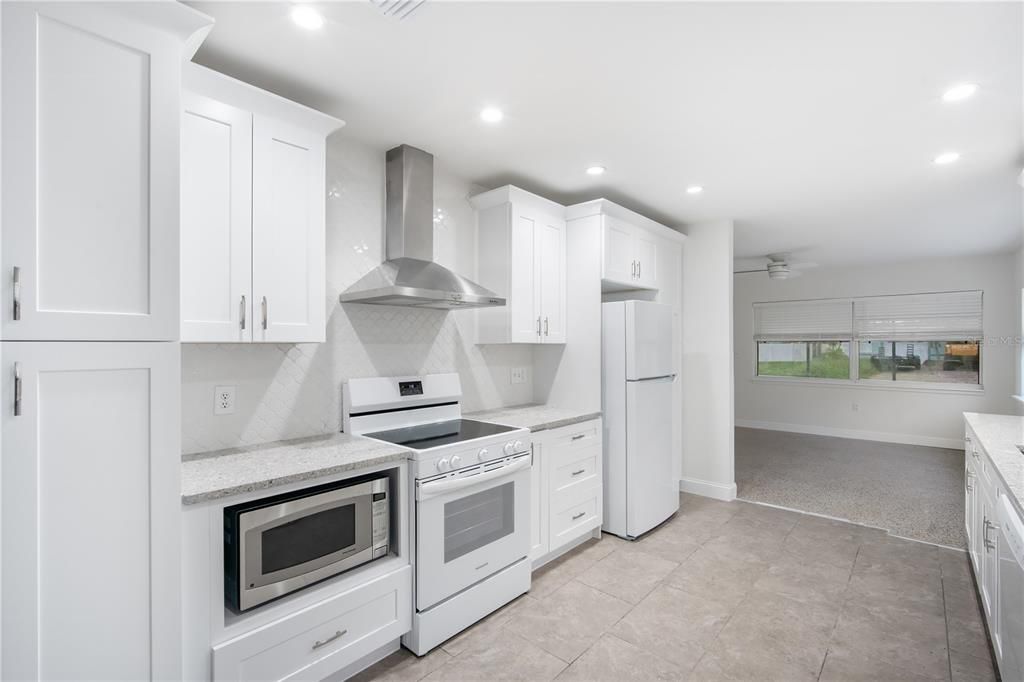 Interior, Kitchen, Recessed Lighting, Stainless Steel Appliances