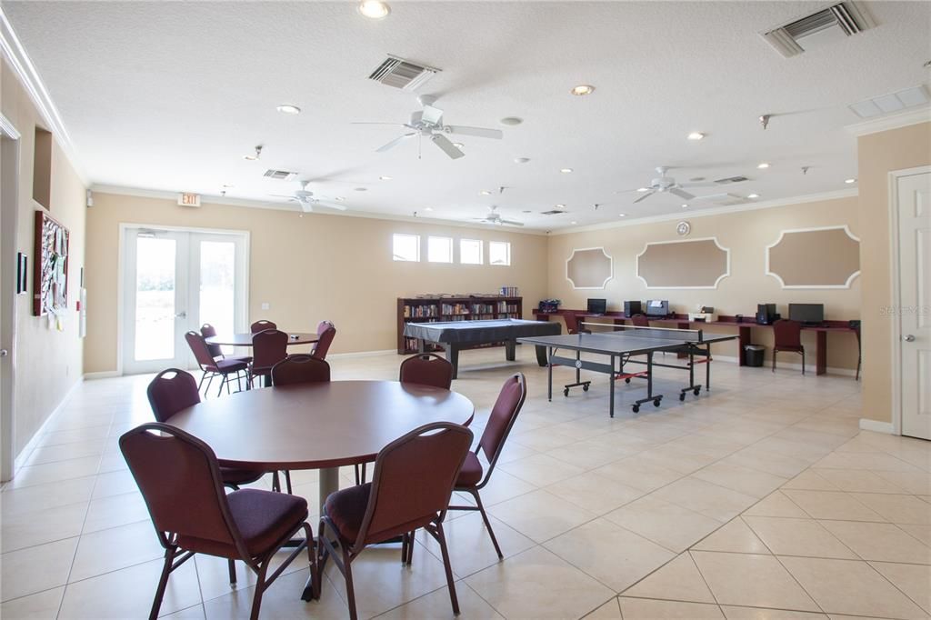 Dining room, Game Room, Interior, Recessed Lighting