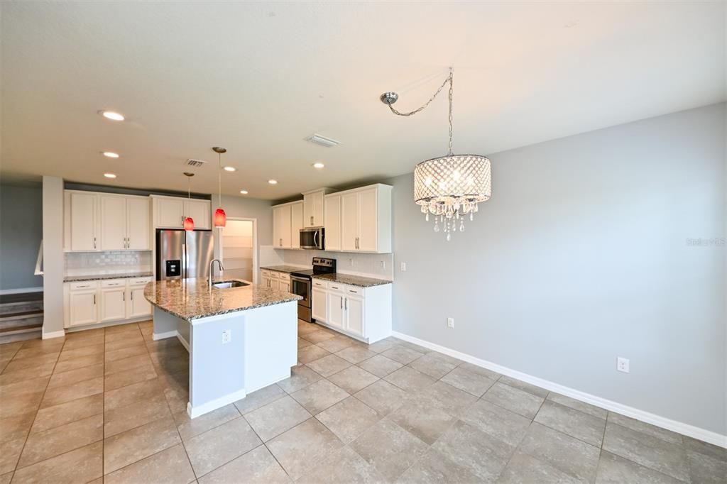 Interior, Kitchen, Pendant Lights, Recessed Lighting, Stainless Steel Appliances