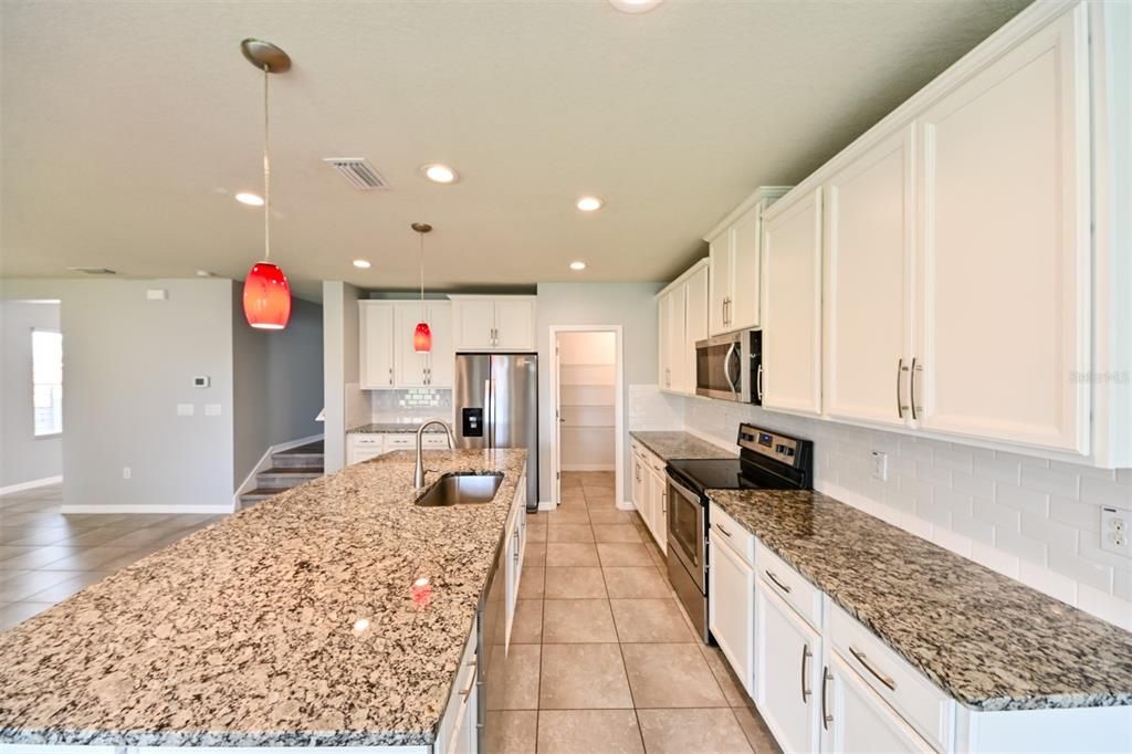 Interior, Kitchen, Pendant Lights, Recessed Lighting, Stainless Steel Appliances