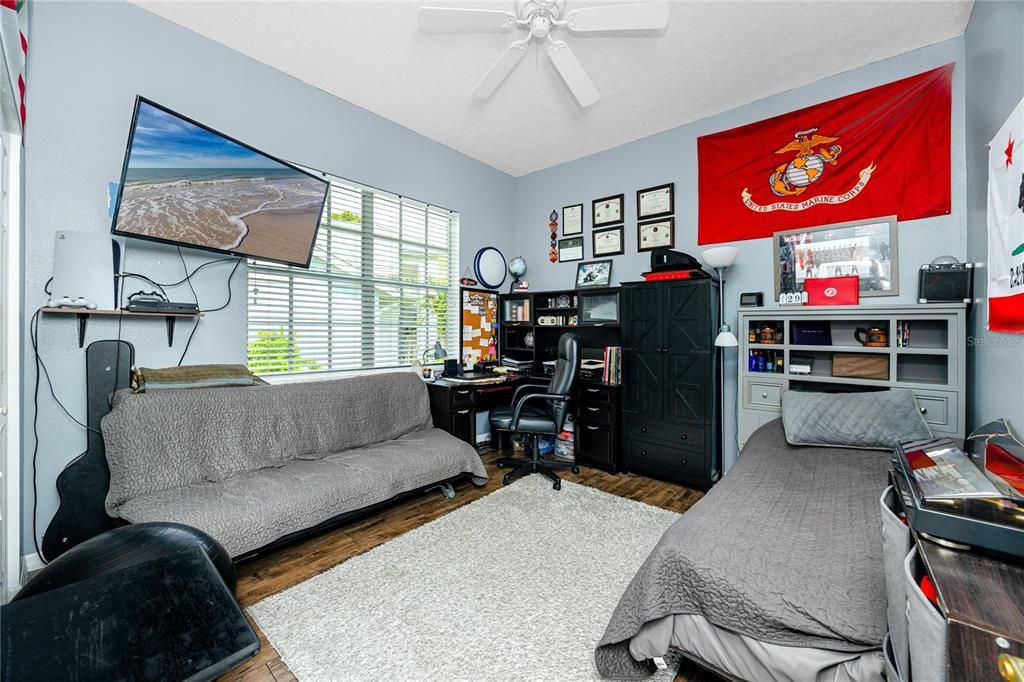 Bedroom, Home Office, Interior, Wood Texture Flooring