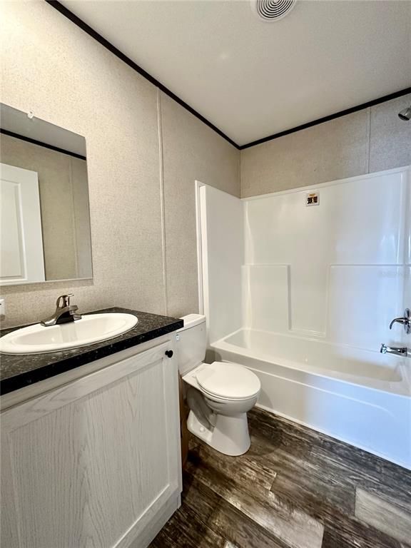 Bathroom, Interior, Wood Texture Flooring