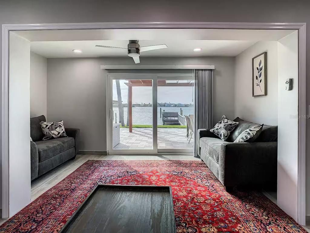 Bedroom, Interior, Recessed Lighting, Water, Wood Texture Flooring
