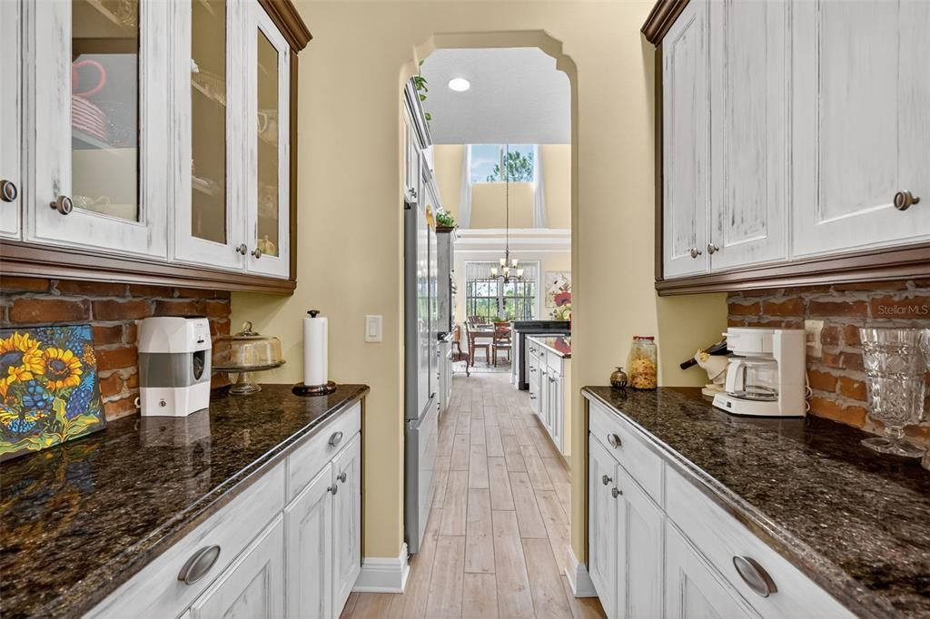 Chandelier, Interior, Kitchen, Pendant Lights, Recessed Lighting, Wood Texture Flooring