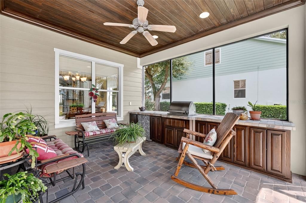 Interior, Sun Room, Wooden Ceilings