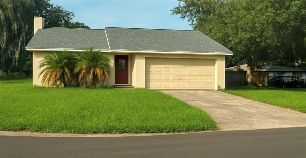 Attached, Exterior, Facade, Ranch