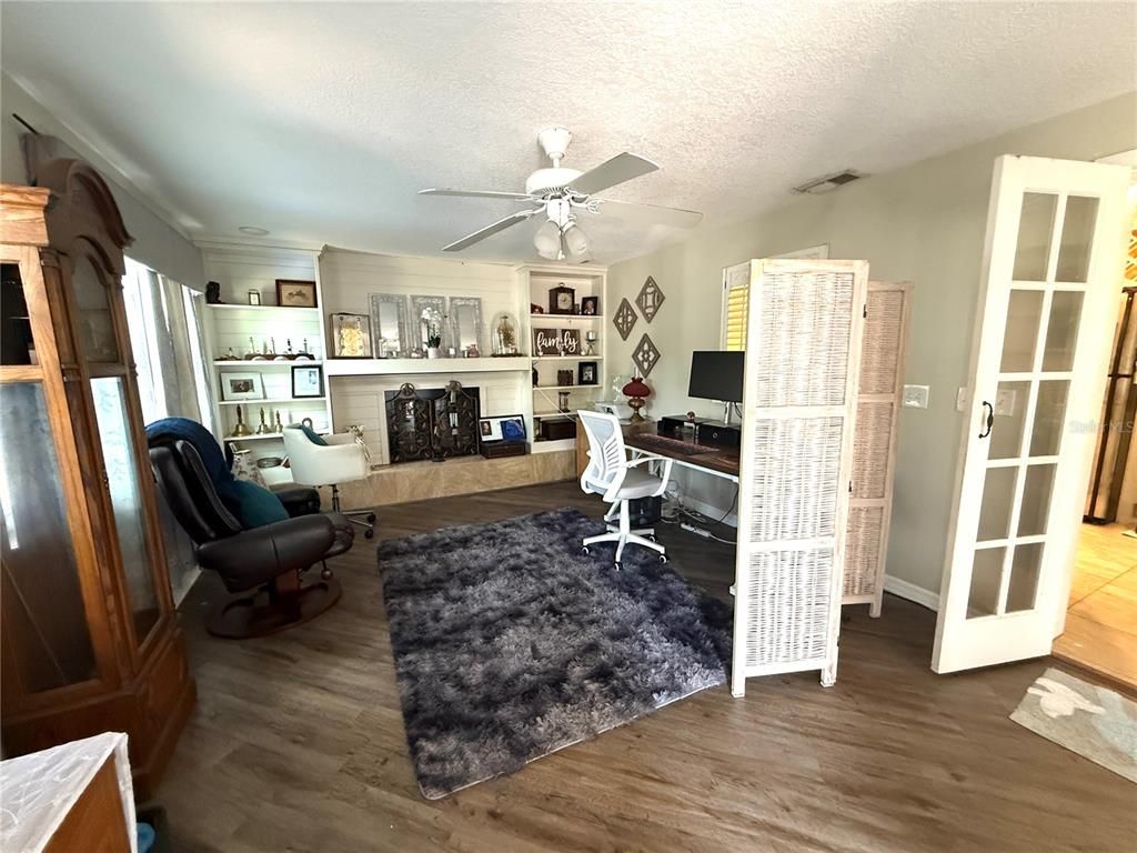 Home Office, Interior, Wood Texture Flooring