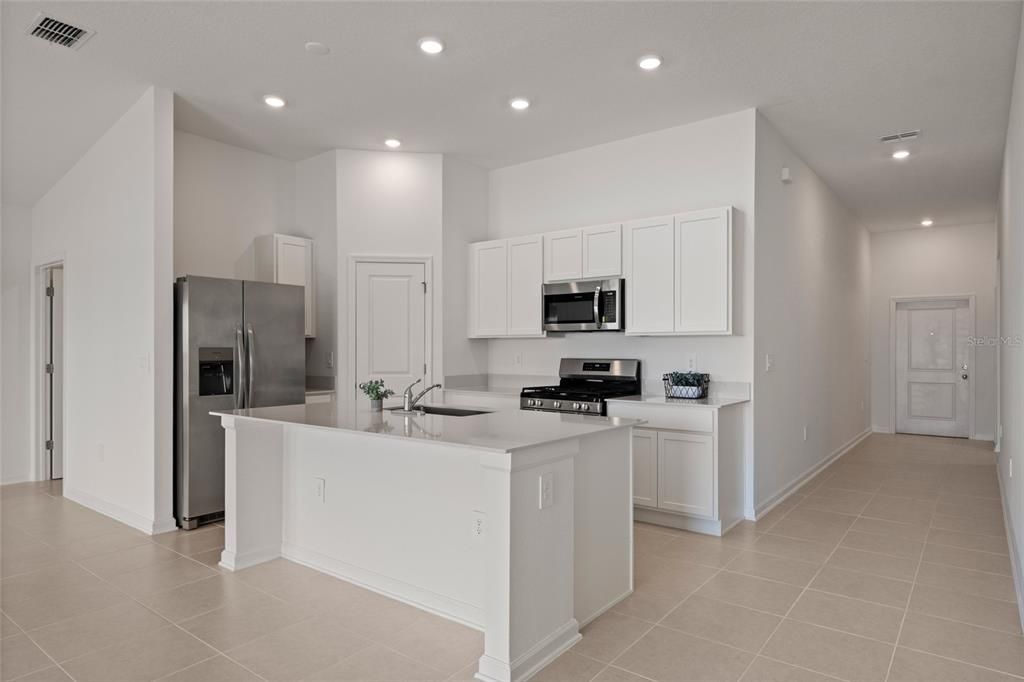Interior, Kitchen, Recessed Lighting, Stainless Steel Appliances