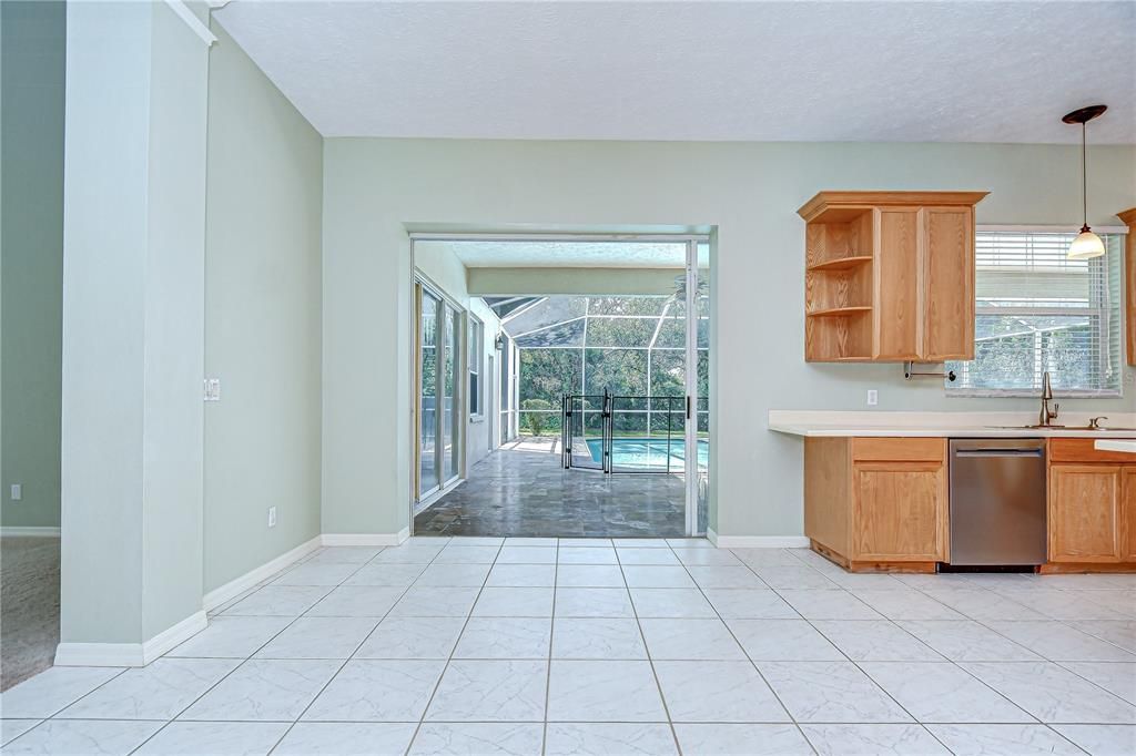 Interior, Kitchen, Marble, Pendant Lights