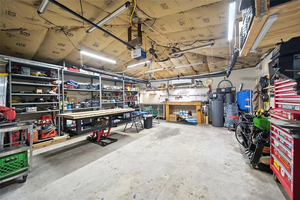 Garage, Interior, Recessed Lighting
