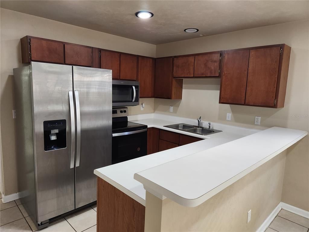 Interior, Kitchen, Recessed Lighting, Stainless Steel Appliances