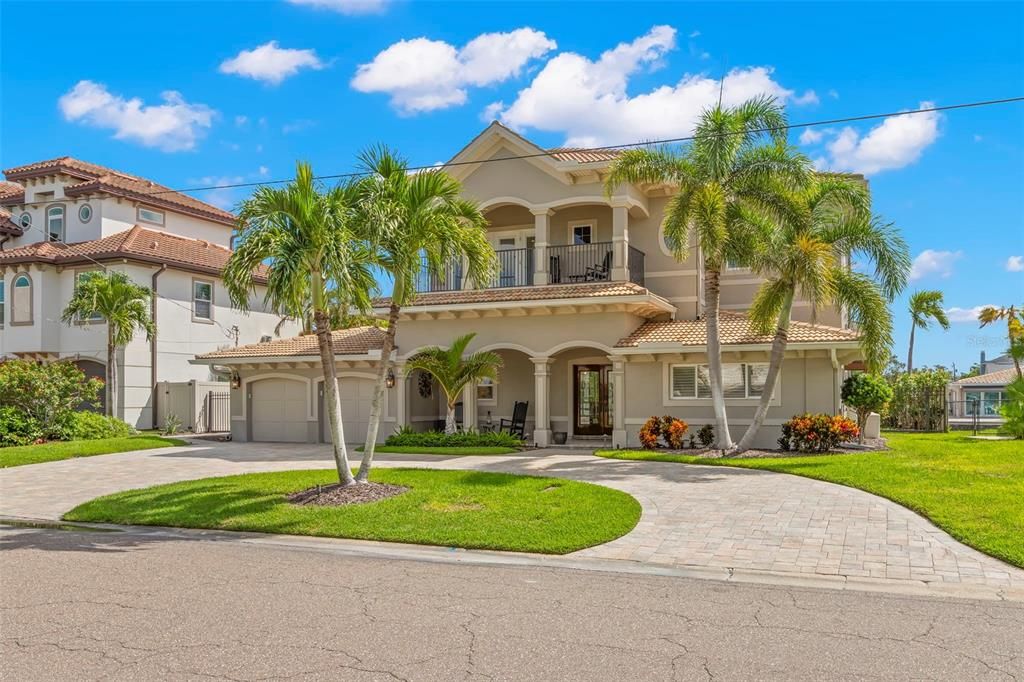 Attached, Backyard, Exterior, Facade, Mediterranean