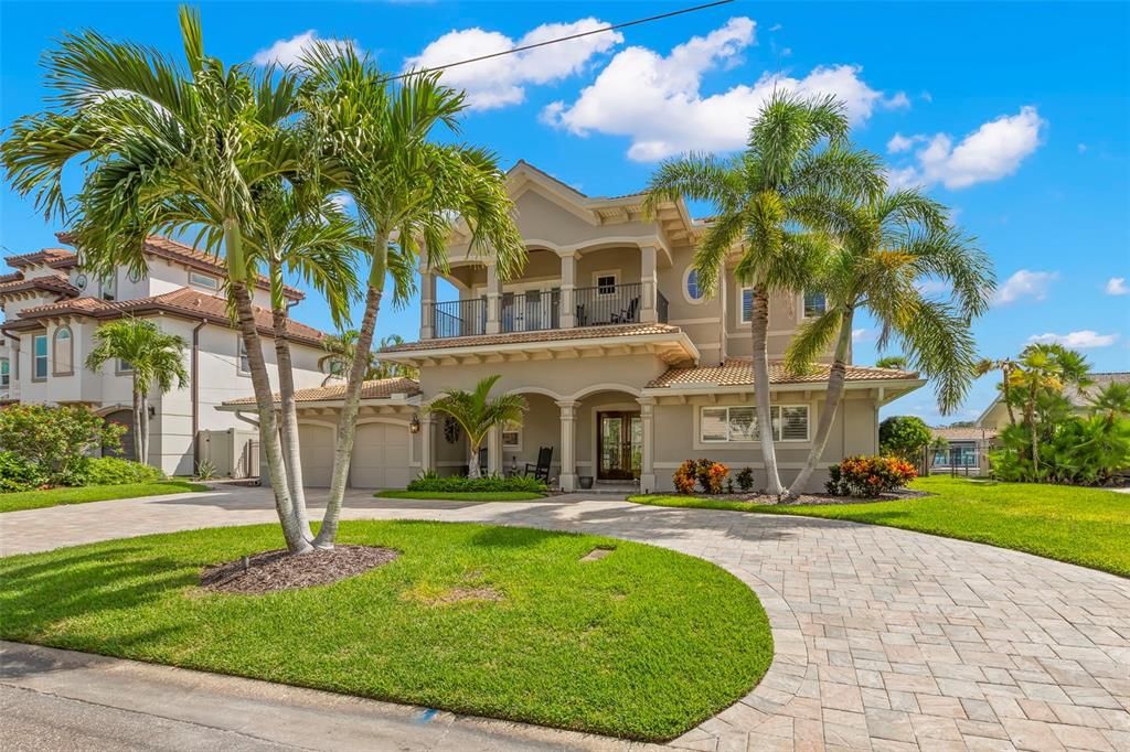 Attached, Backyard, Exterior, Facade, Mediterranean