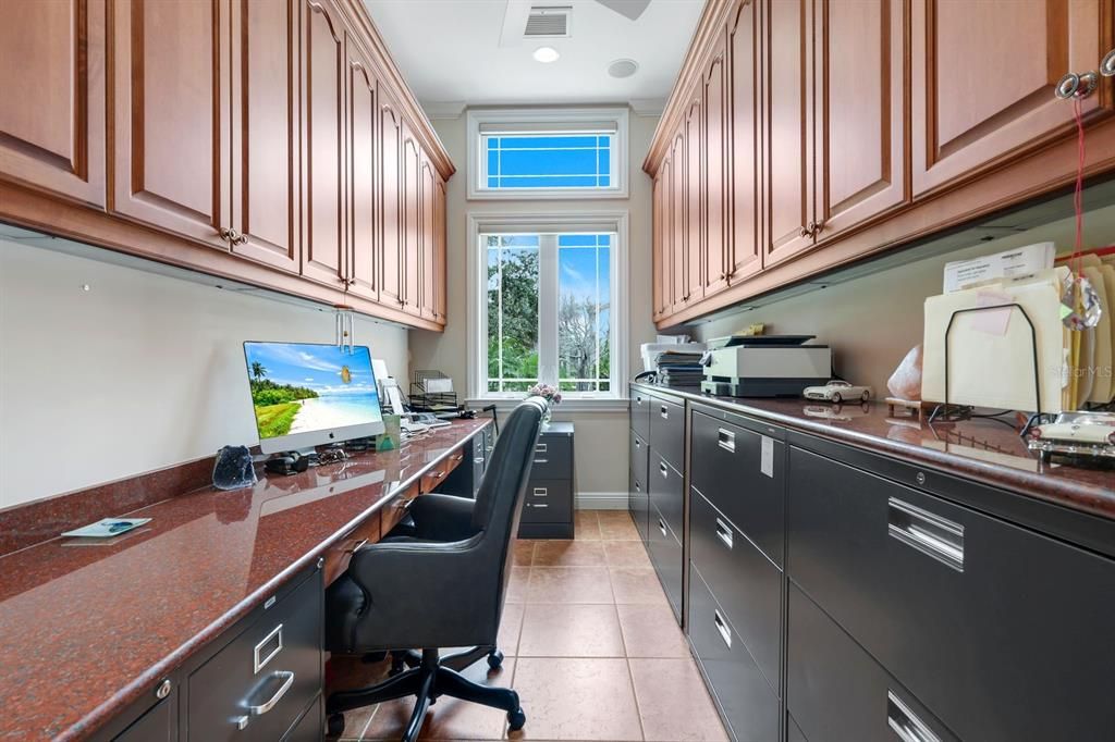 Home Office, Interior, Recessed Lighting