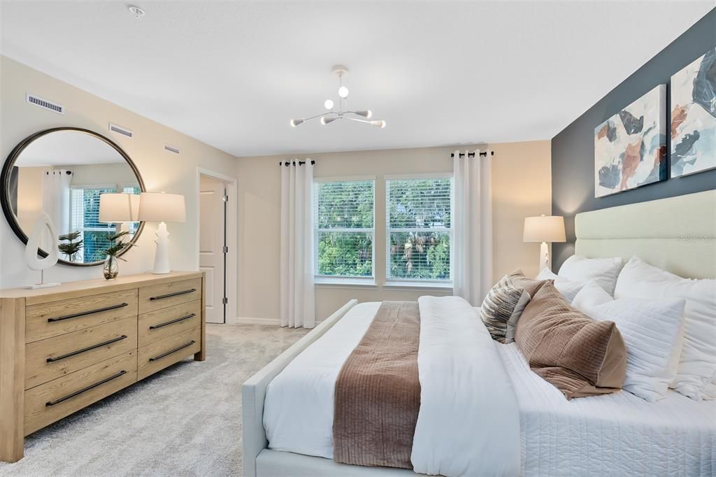 Bedroom, Interior, Pendant Lights