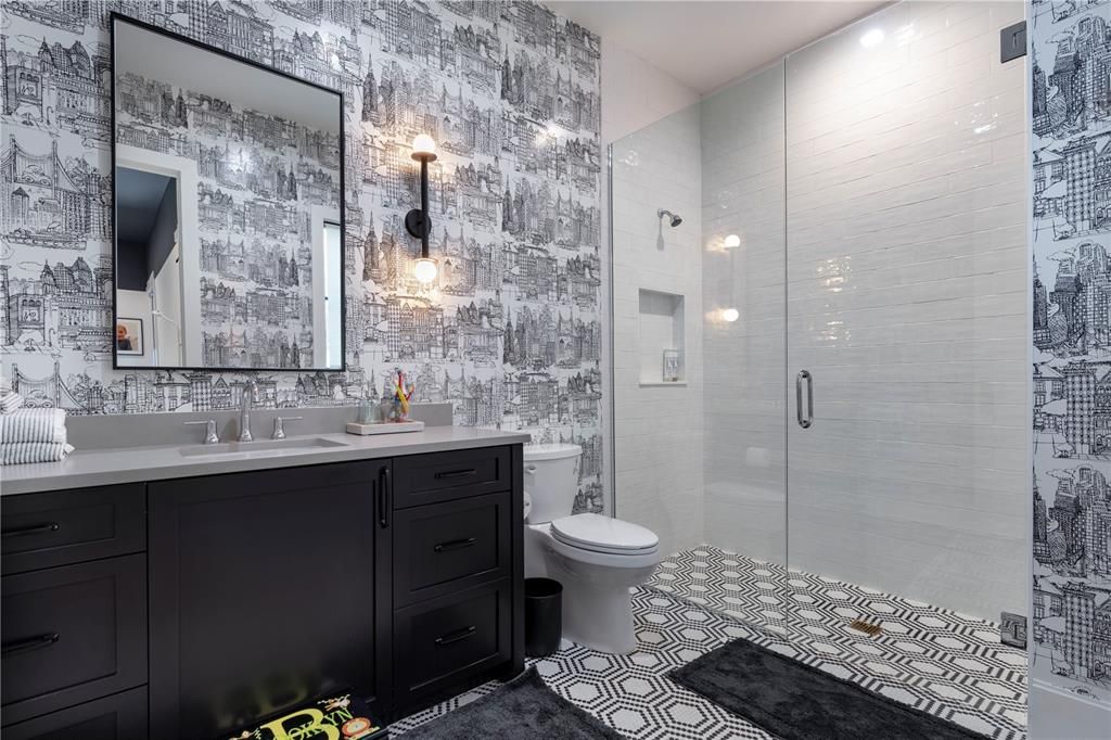 Bathroom, Glass Shower, Interior