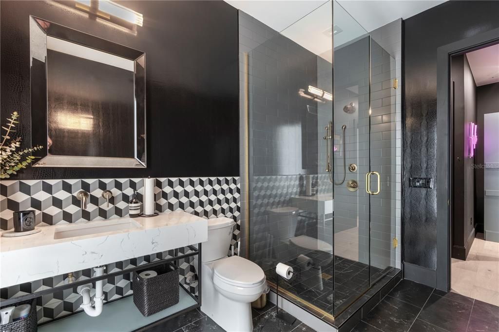 Bathroom, Glass Shower, Interior
