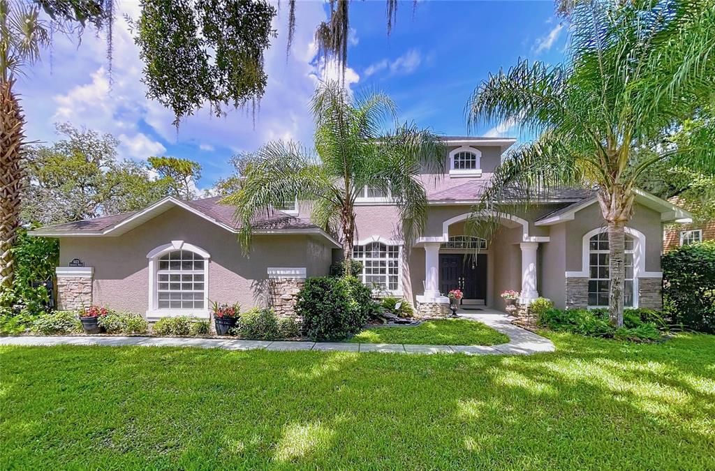 Backyard, Exterior, Facade, Mediterranean
