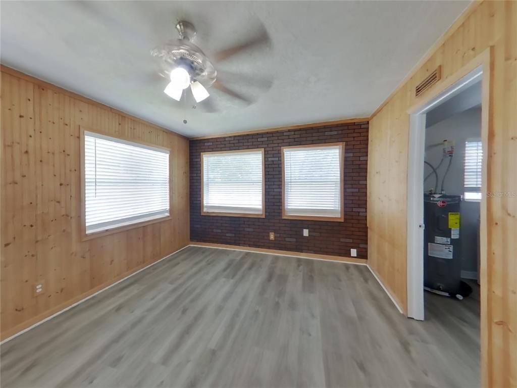 Empty room, Interior, Wood Texture Flooring, Wooden Walls