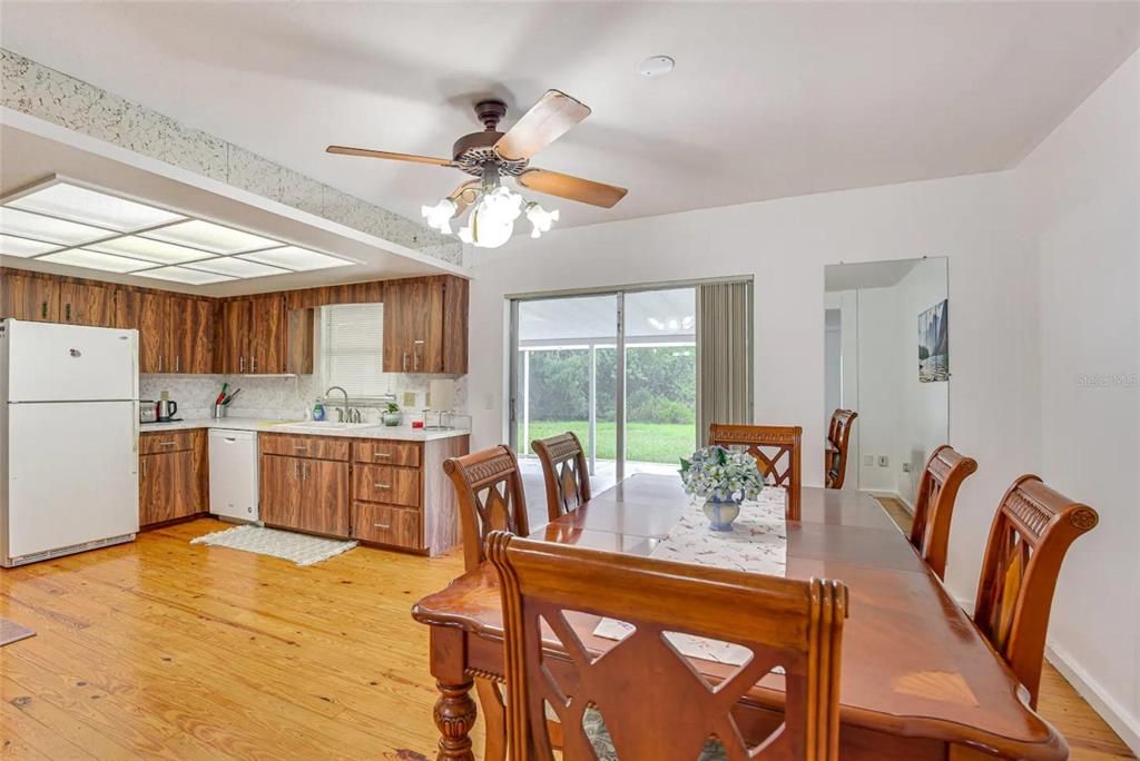 Dining room, Interior, Kitchen, Wood Texture Flooring