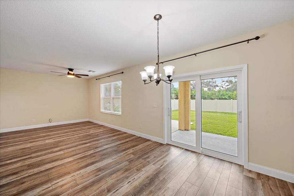 Chandelier, Empty room, Interior, Wood Texture Flooring