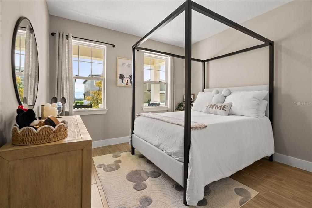 Bedroom, Interior, Wood Texture Flooring