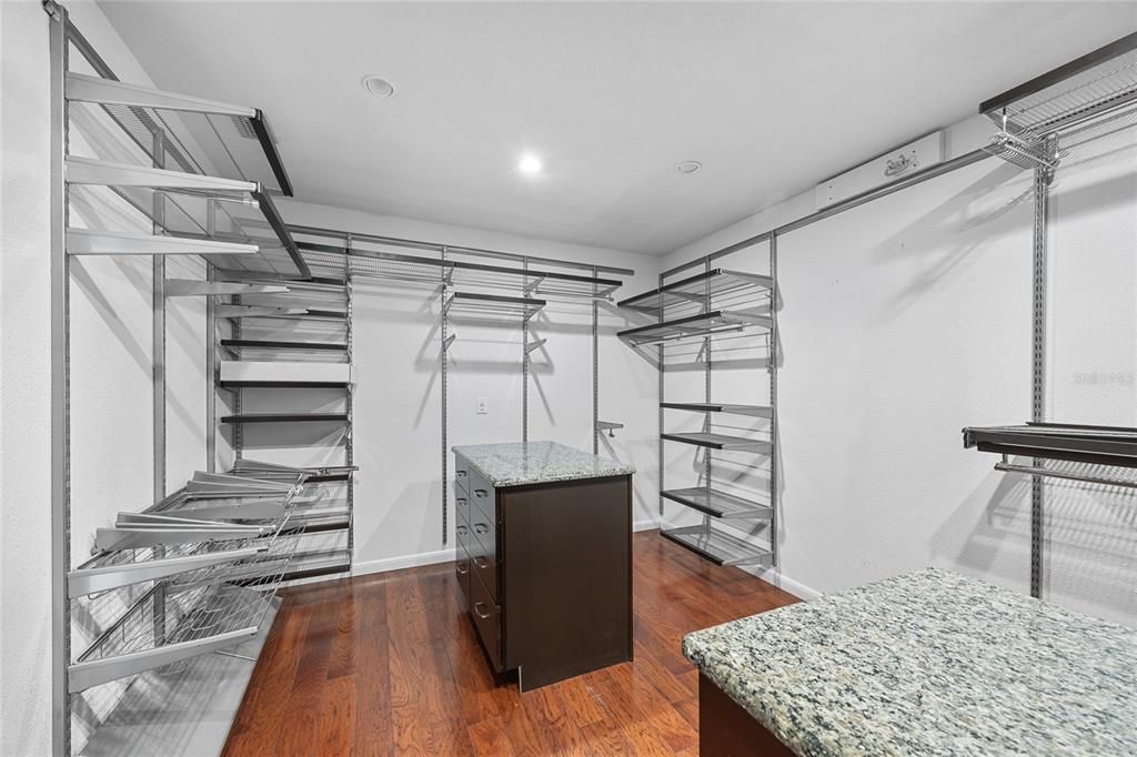 Interior, Recessed Lighting, Walk-in Closets, Wood Texture Flooring