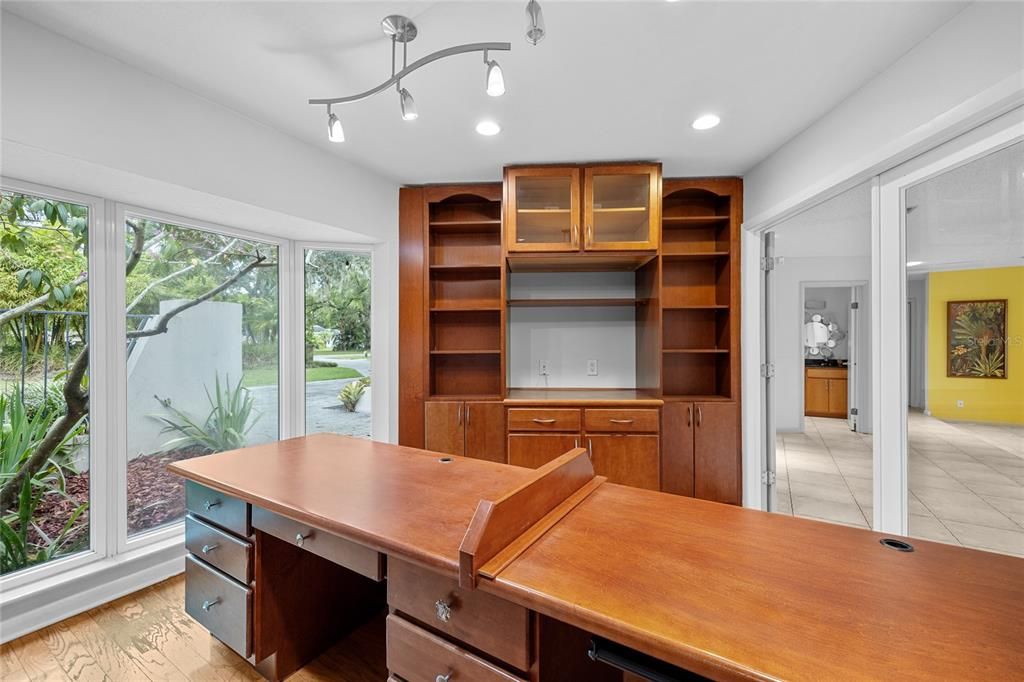 Home Office, Interior, Recessed Lighting