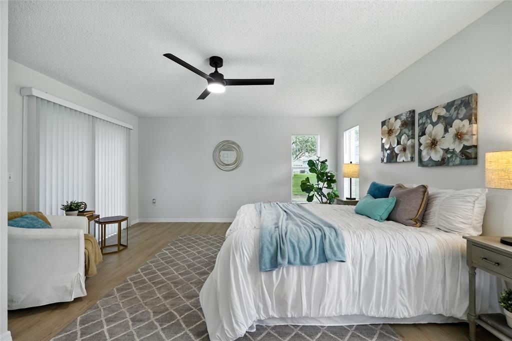 Bedroom, Interior, Wood Texture Flooring