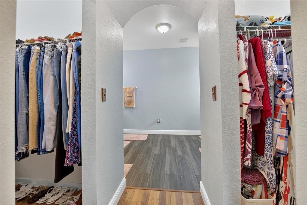 Interior, Walk-in Closets, Wood Texture Flooring