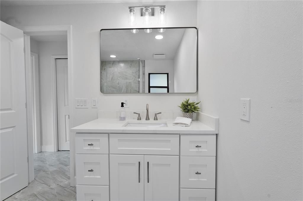 Bathroom, Dual Sink Vanities, Interior, Marble