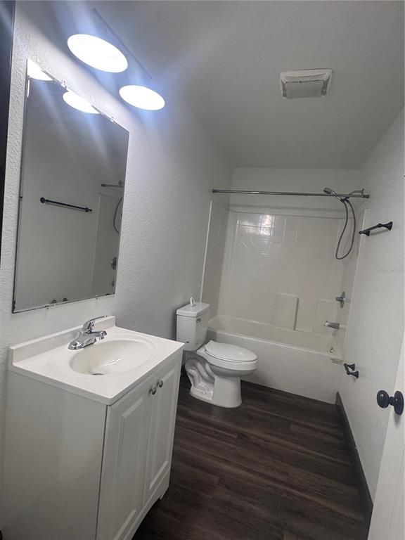 Bathroom, Dual Sink Vanities, Interior, Wood Texture Flooring
