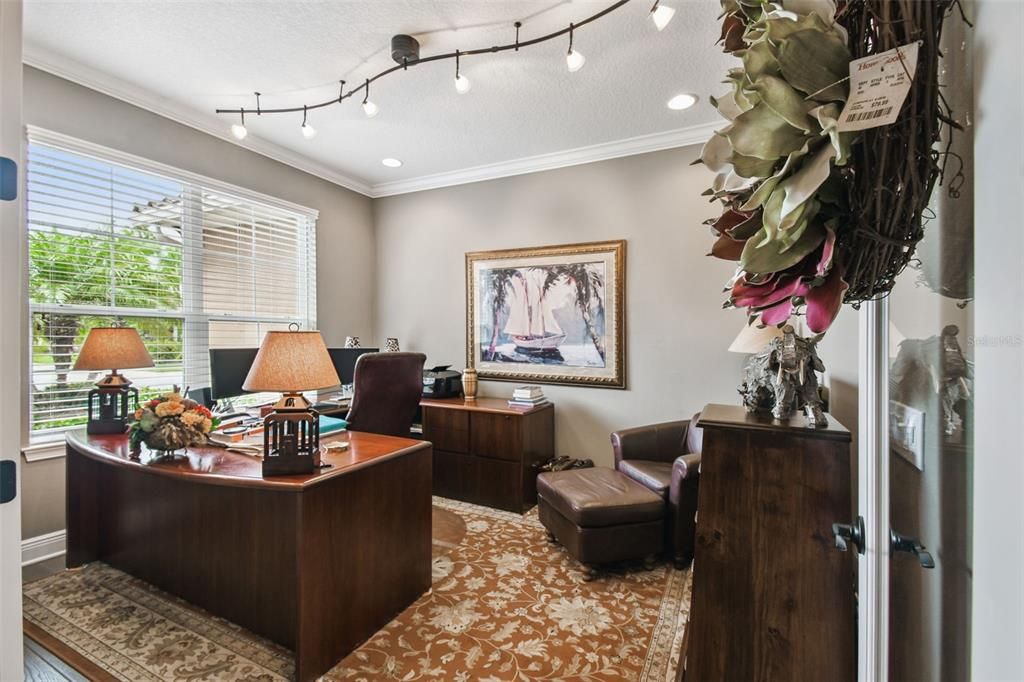Home Office, Interior, Recessed Lighting