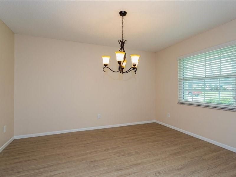Chandelier, Empty room, Interior, Pendant Lights, Wood Texture Flooring